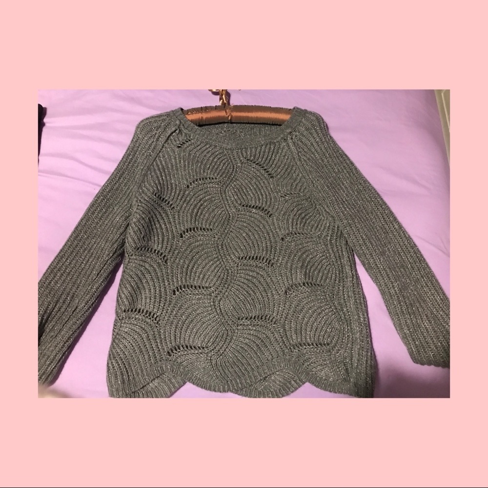 grey sweater